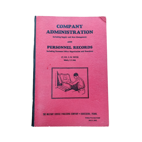 WWII US Company Administration Book Named