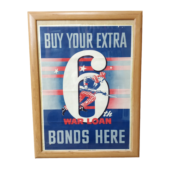 WWII US War Bonds Poster 1944
