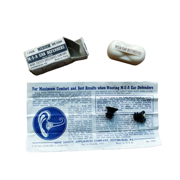 WWII US Air Force Ear Defenders In Box Medium