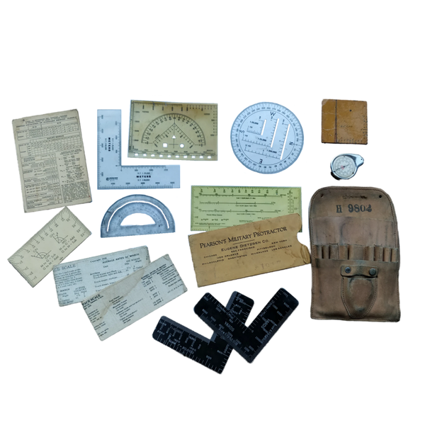 WWII US Map Reading Tool Set