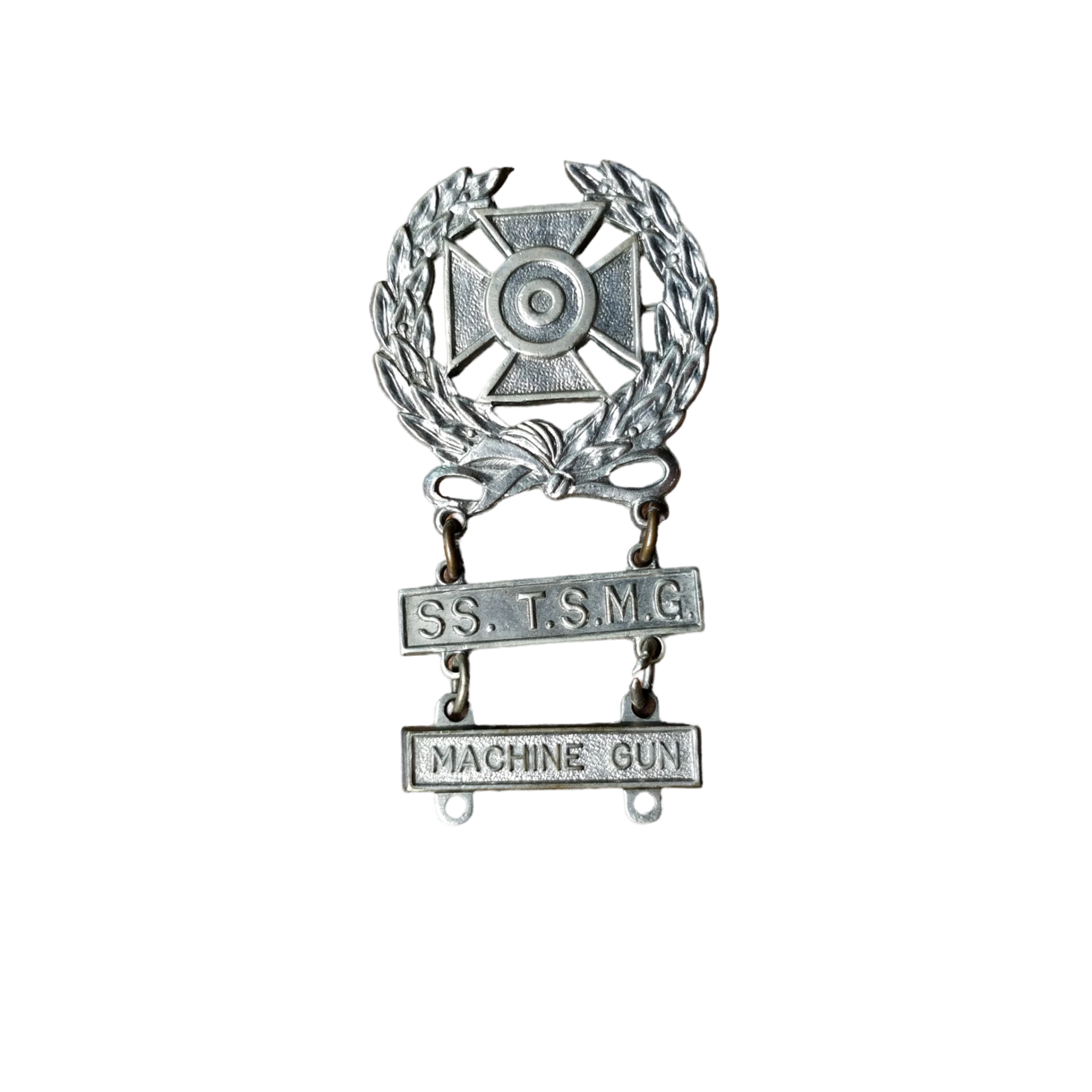 WWII US Marksman Badge SS Thompson Submachine Gun, Machine Gun