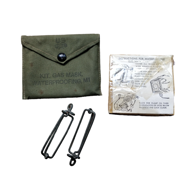 WWII US Waterproofing Gas Mask Kit