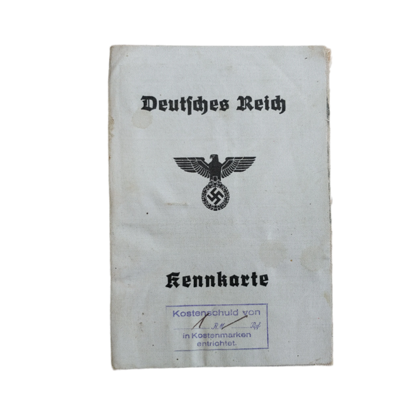 WWII German Kennkarte Munchen