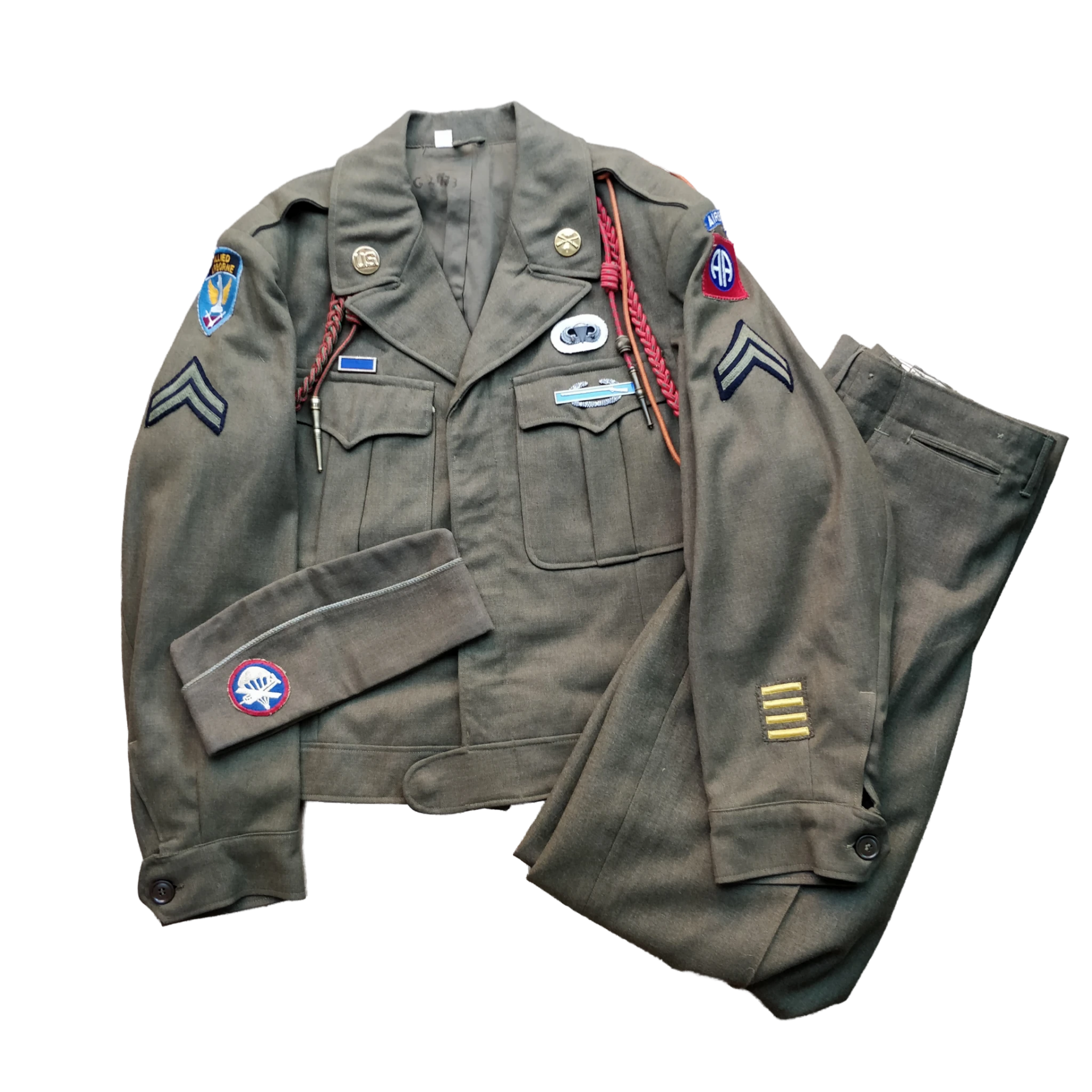 WWII US 82nd Airborne Division Uniform Grouping