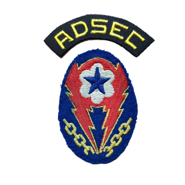 WWII US ETO Patch With ADSEC Tab British Made Felt
