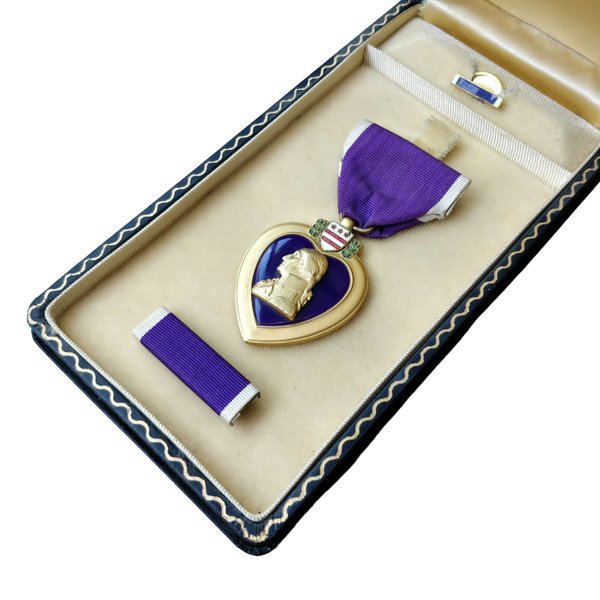 WWII US Purple Heart Medal With Box