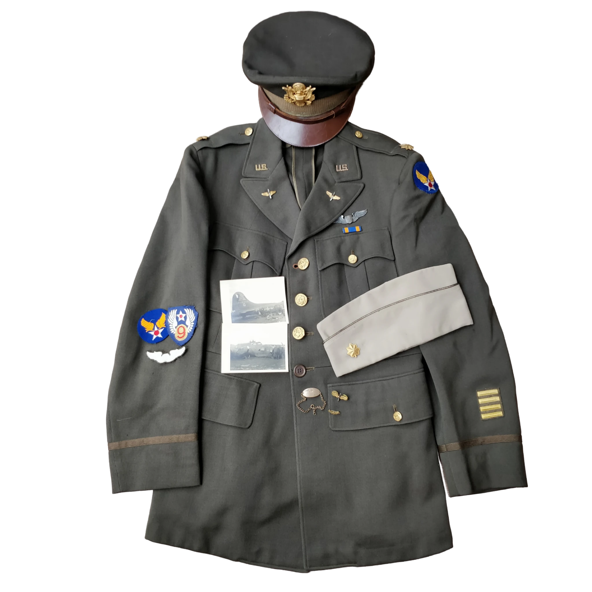 WWII USAAF Officers Uniform Grouping Named