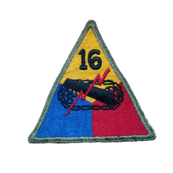WWII US 16th Armored Division Patch
