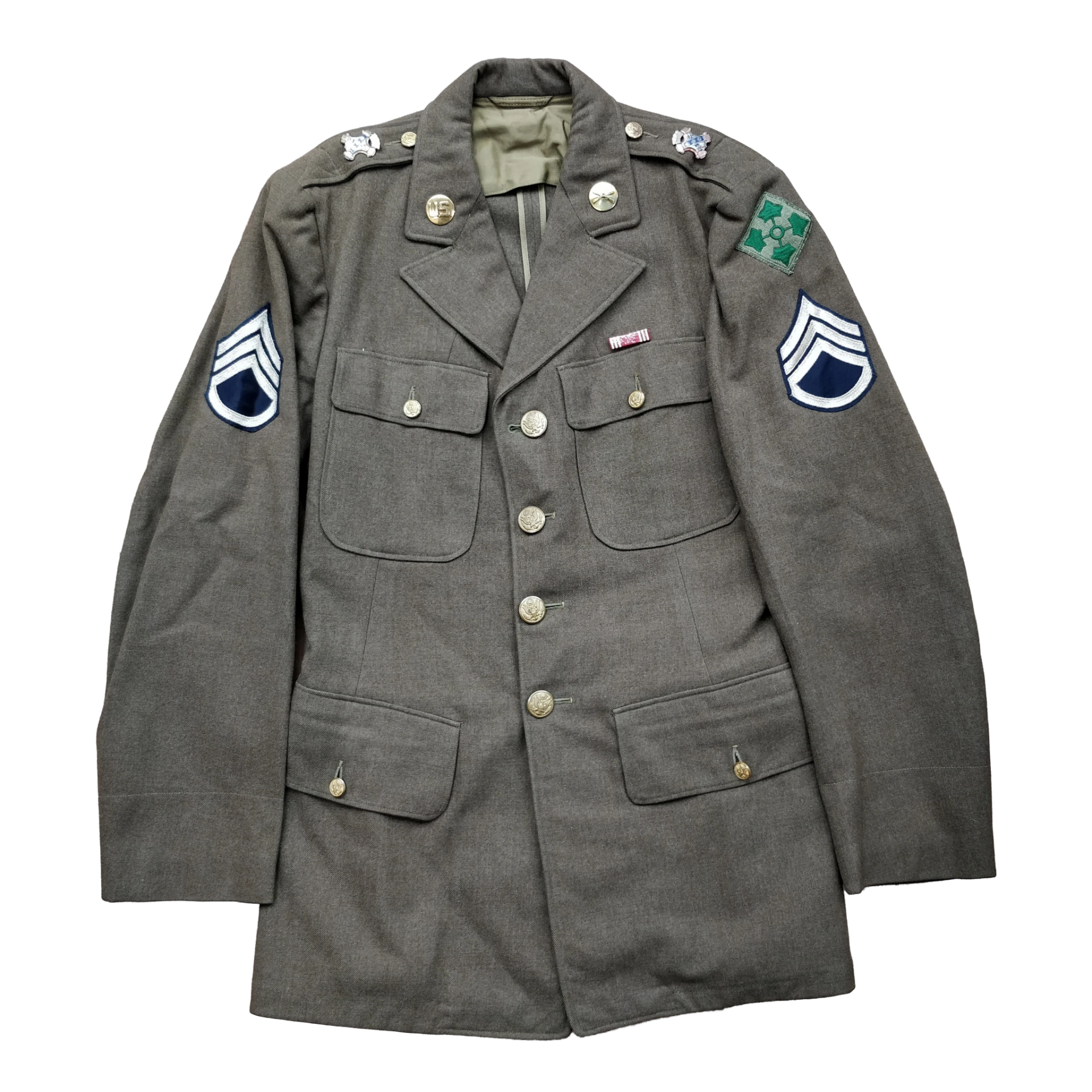 WWII US Class A Jacket 4th Infantry Division