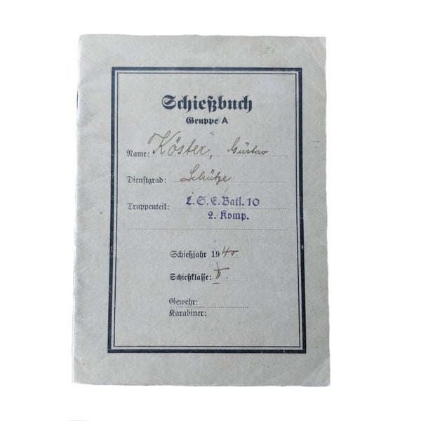 WWII German Shiessbuch