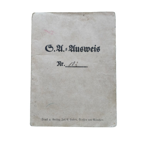 WWII German SA Ausweis
