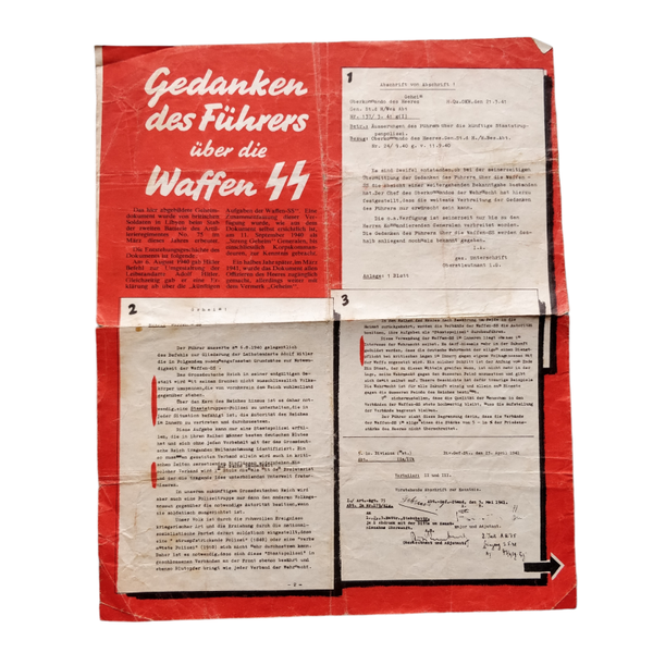 WWII German Pamphlet Waffen SS
