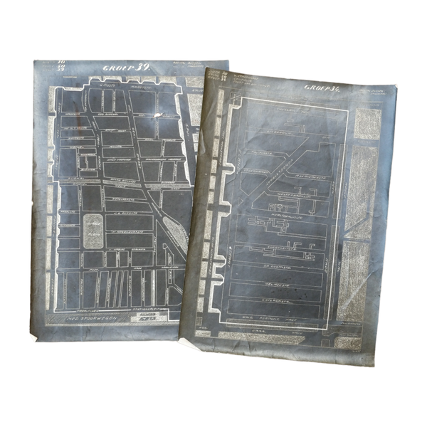 WWII Dutch Resistance Blueprints Den Haag