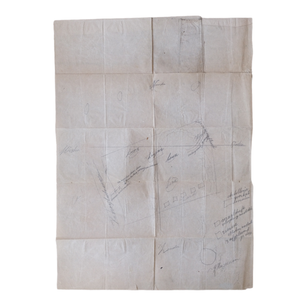 WWII Dutch Resistance Map Airfield Valkenburg