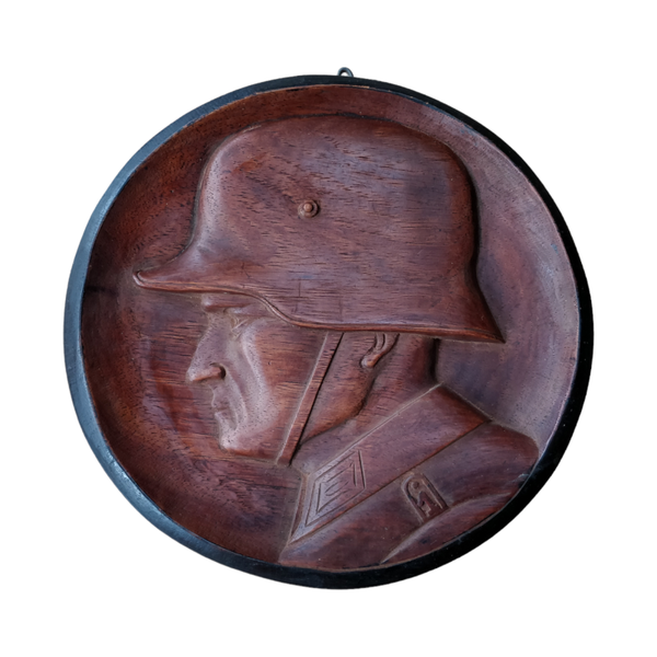 WWI German Soldier Wooden Plaque