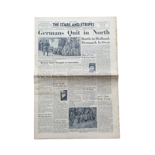 WWII US The Stars And Stripes Newspaper