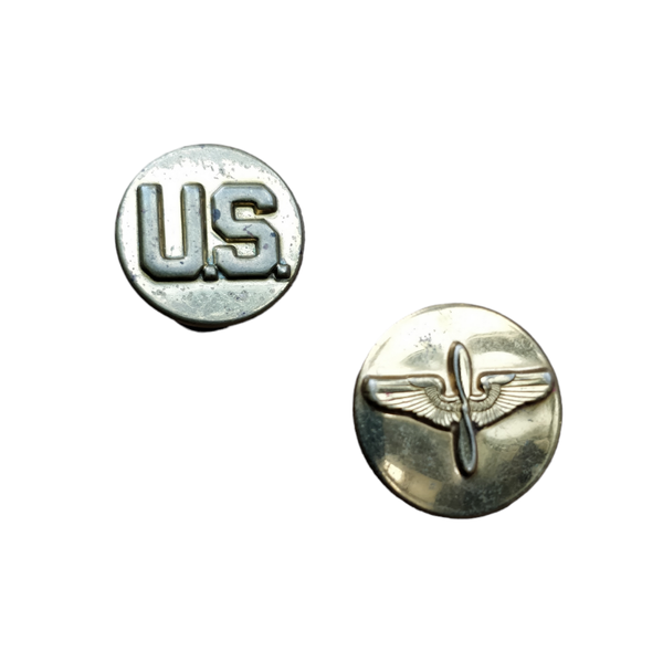 WWII US Collar Disc Set Air Force