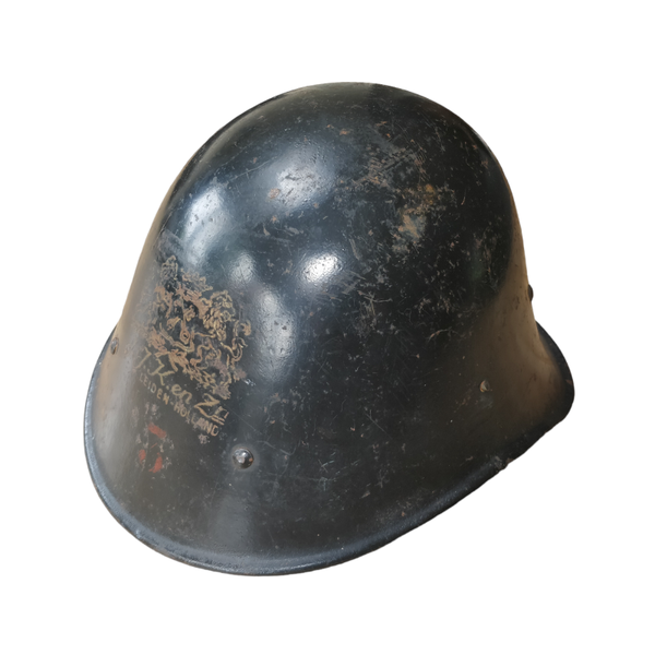 WWII Dutch Luchtbeschermingsdienst Helmet Leiden