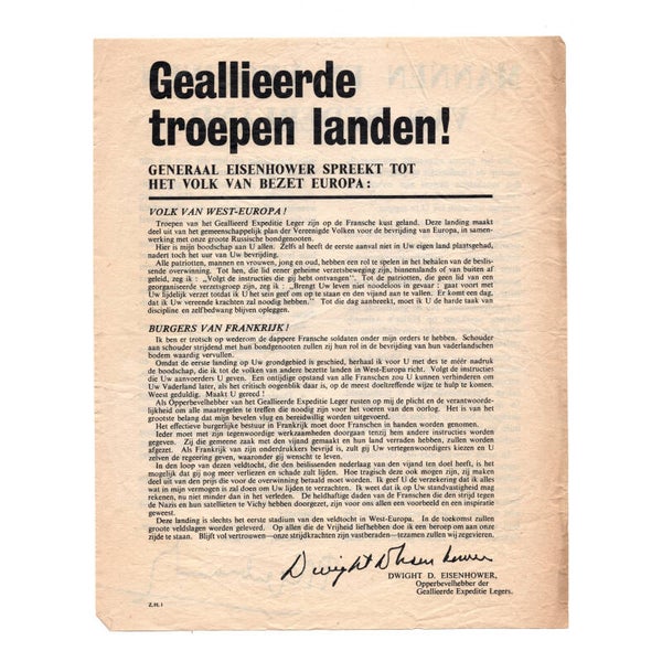 WWII Dutch Pamphlet