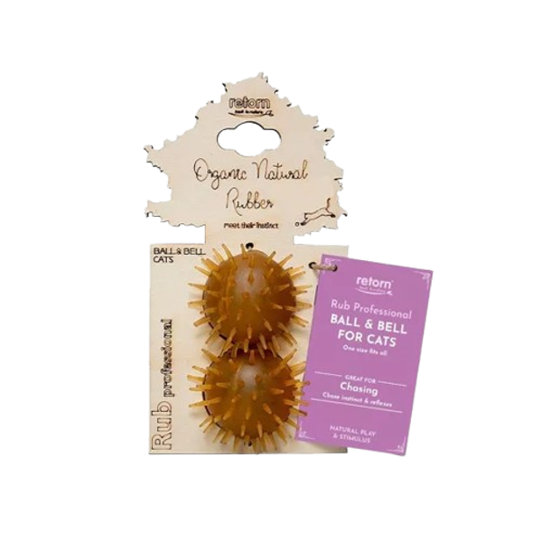 Juguete para gatos Rub ball & bell x2