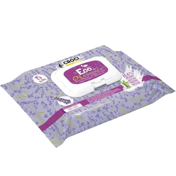 Toallitas húmedas 100% Bambú para perros y gatos, LAVANDA