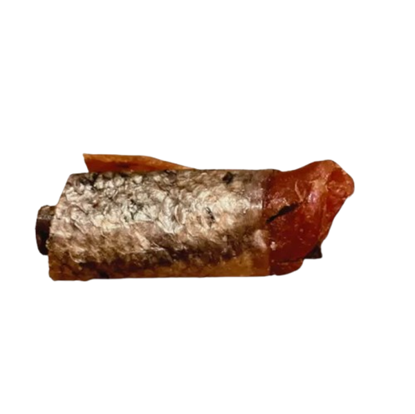 Trozos de Piel de Salmón con Carne