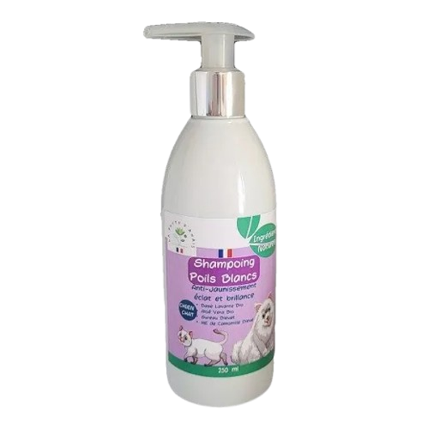 Champú Pelo Blanco para Perros y Gatos