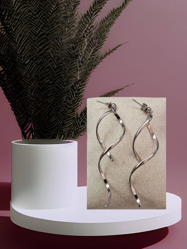B.OREILLE TORSADE ARGENT
