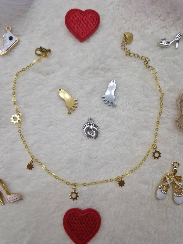 CHAINE DE CHEVILLE FLEUR EN OR