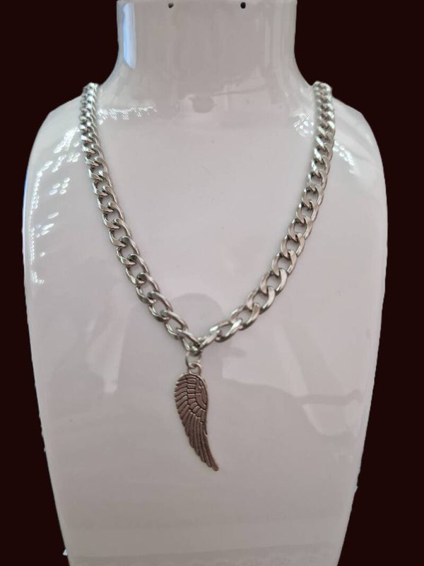 COLLIER PENDENTIF AILE EN ARGENT