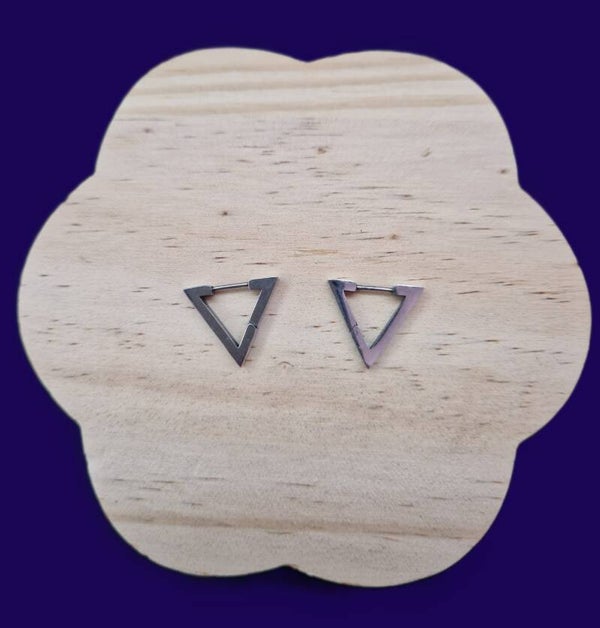 B.OREILLES TRIANGLE EN ARGENT