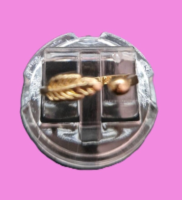 BAGUE FEUILLE EN OR