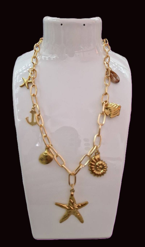 COLLIER ETOILE LA MER EN OR