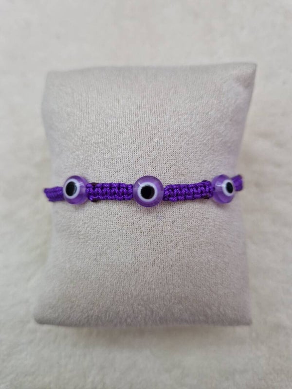 BRACELET OEIL DU DIABLE VIOLET FONCE
