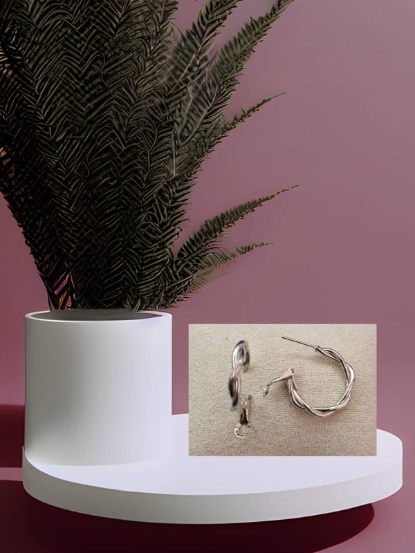 B.OREILLE TORSADE ARGENT