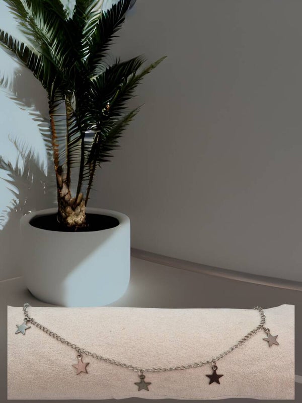 CHAINE DE CHEVILLE ETOILE ARGENT