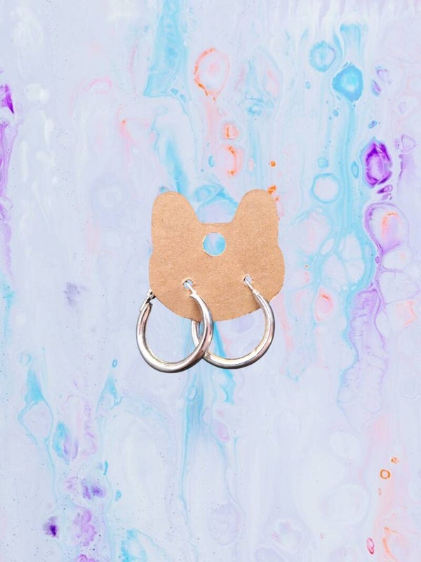 B.OREILLE CREOLE EN ARGENT