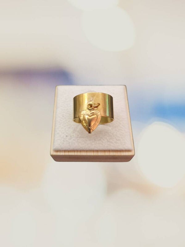 BAGUE COEUR OR
