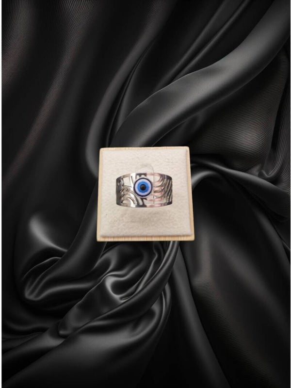 BAGUE OEIL DU DIABLE ARGENT