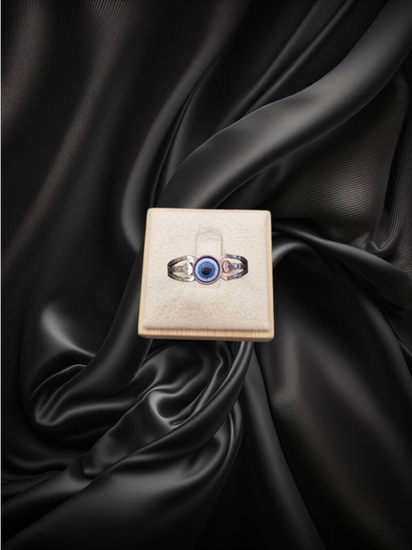 BAGUE OEIL DU DIABLE ARGENT