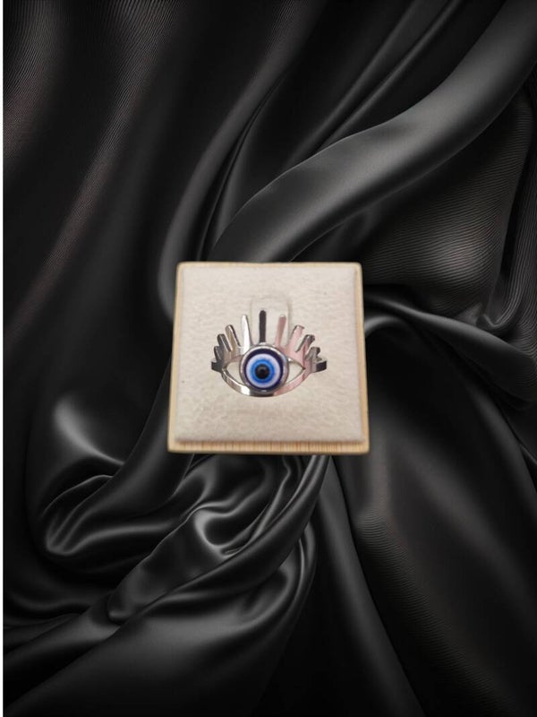 BAGUE OEIL DU DIABLE ARGENT