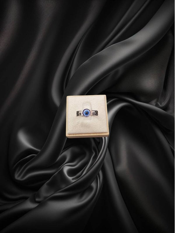 BAGUE OEIL DU DIABLE ARGENT