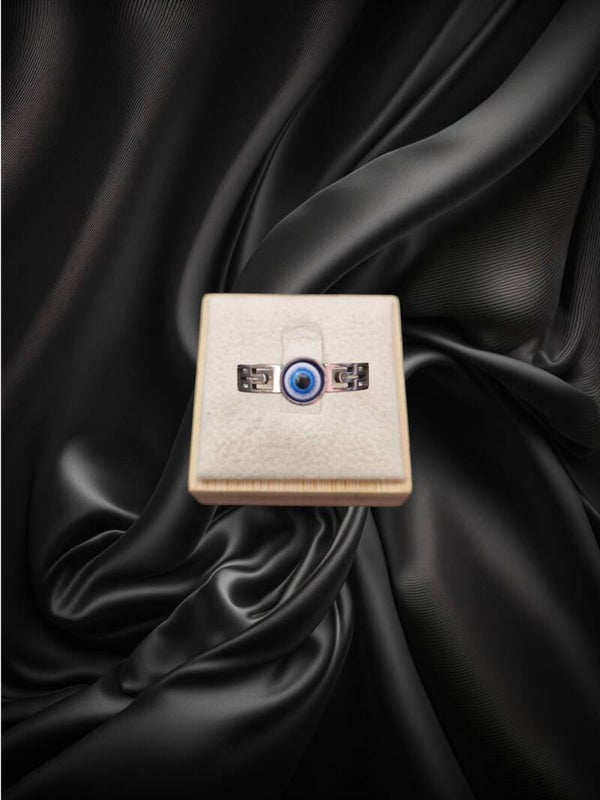 BAGUE OEIL DU DIABLE ARGENT