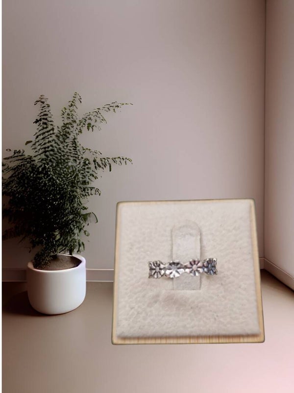 BAGUE ORTEIL FLEUR ARGENT