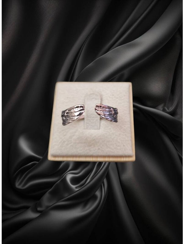 BAGUE AILE EN ARGENT