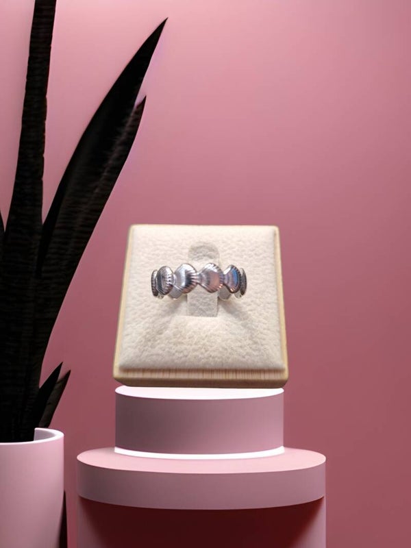BAGUE COQUILLAGE DE MER ARGENT