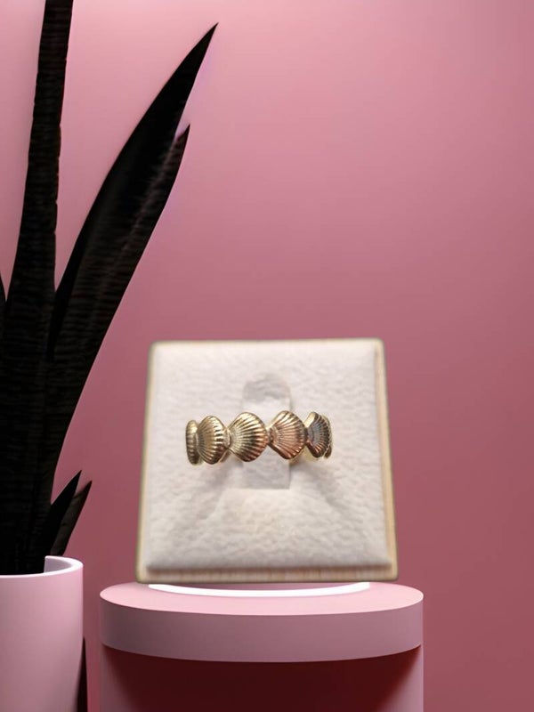 BAGUE COQUILLAGE DE MER EN OR