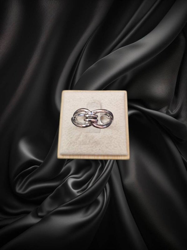 BAGUE ENLACEE EN ARGENT