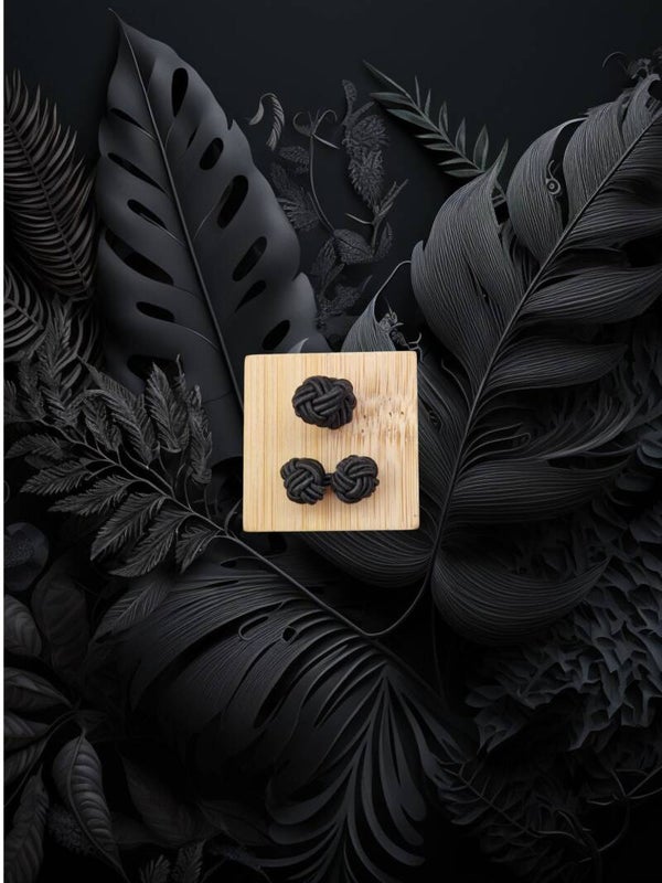 BOUTON DE MANCHETTE NOIR