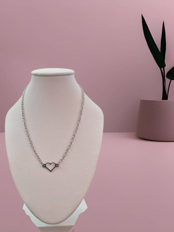 COLLIER COEUR ARGENT